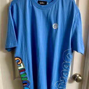Cookies SF Streetwear Embroidered Logo Tee - Carolina Blue - Mens 2XL - NWOT